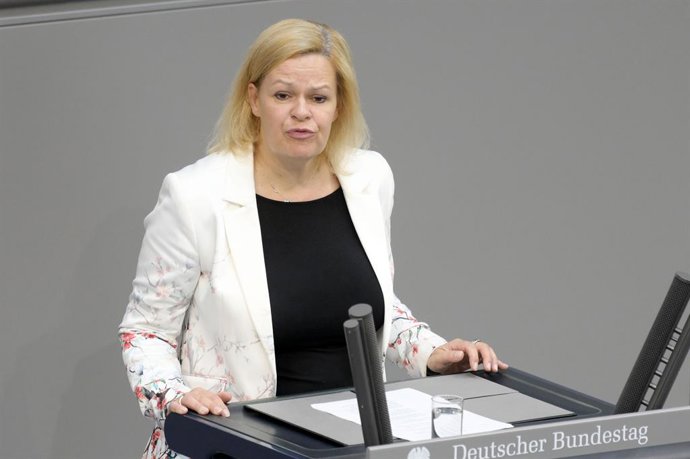 Archivo - La ministra del Interior de Alemania, Nancy Faeser