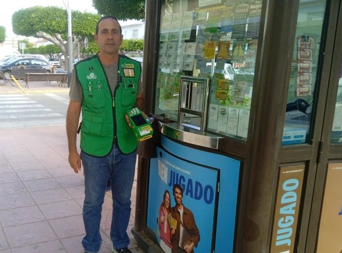 Pedro Antonio Morata Domínguez, vendedor de la ONCE en Antas
