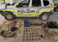 Tres identificados en Sanlúcar (Cádiz) con más de 120 trampas para la caza furtiva de aves