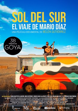 Cartel de la road-movie 'Sol del Sur. El viaje de Mario Díaz'