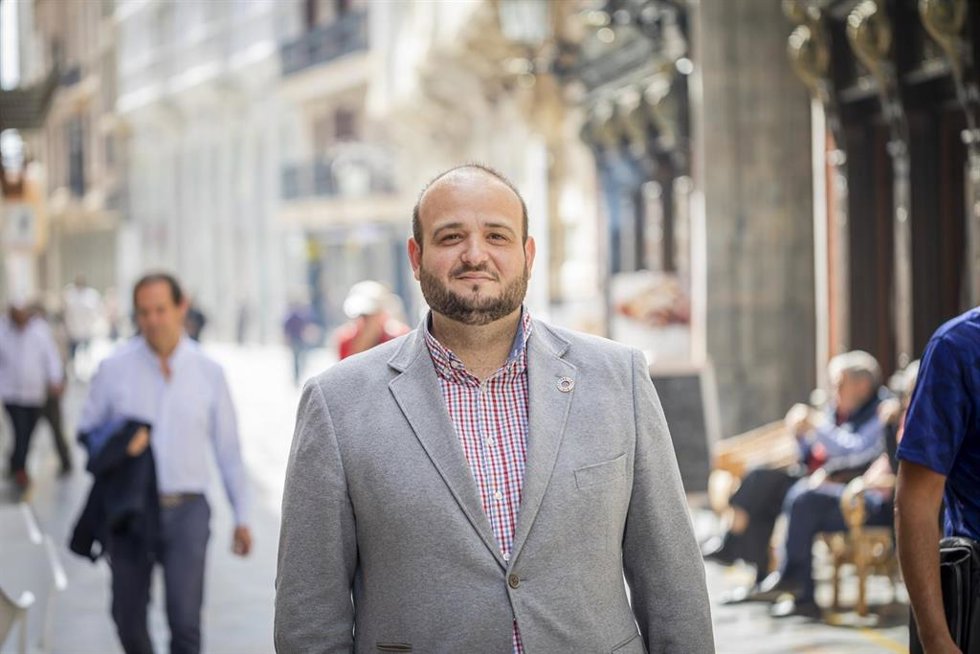 Archivo - El portavoz del Grupo Municipal Socialista en el Ayuntamiento de Cartagena, Manuel Torres