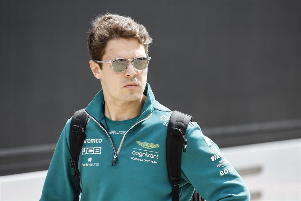 Archivo - El brasileño Felipe Drugovich (Aston Martin), en el GP de Gran Bretaña 2023.