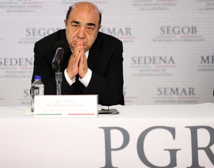 Archivo - El exprocurador de la República Jesús Murillo Karam