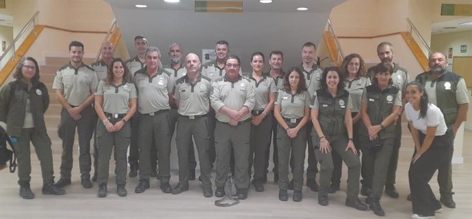 Agentes de Medio Ambiente reciben en Huelva formación sobre primeros auxilios en entornos rurales.