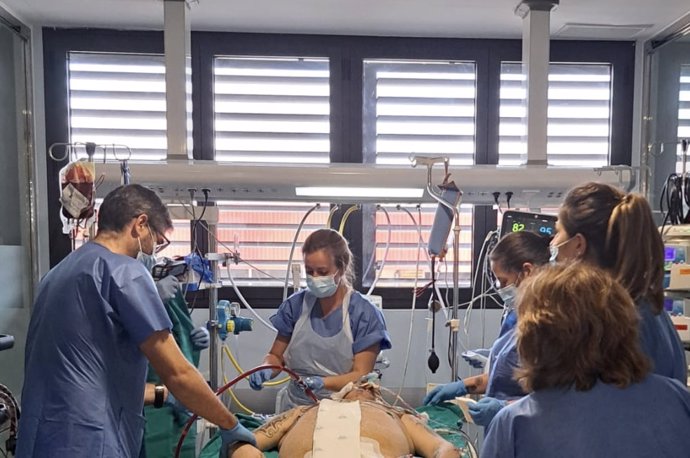 Profesionales del Hospital Reina Sofía.