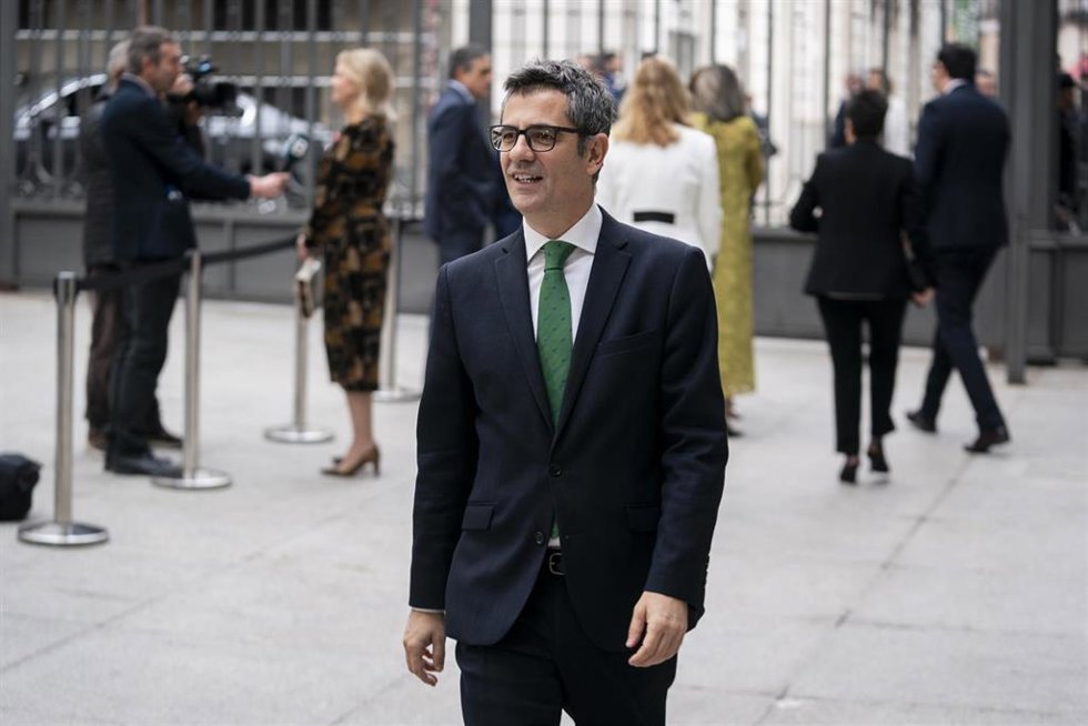 El ministro de la Presidencia, Relaciones con las Cortes y Memoria Democrática en funciones, Félix Bolaños