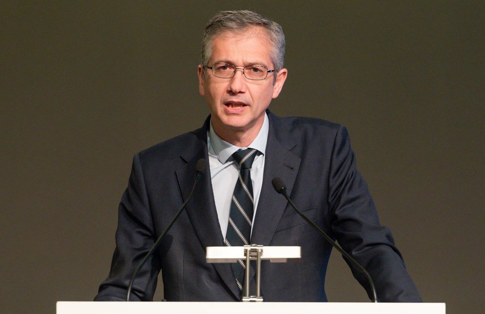 Archivo - El gobernador del Banco de España, Pablo Hernández de Cos,  a 25 de mayo de 2022, en Madrid (España).