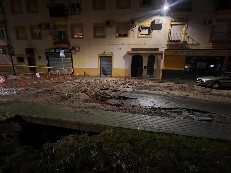 Zona donde se produjo la avería.