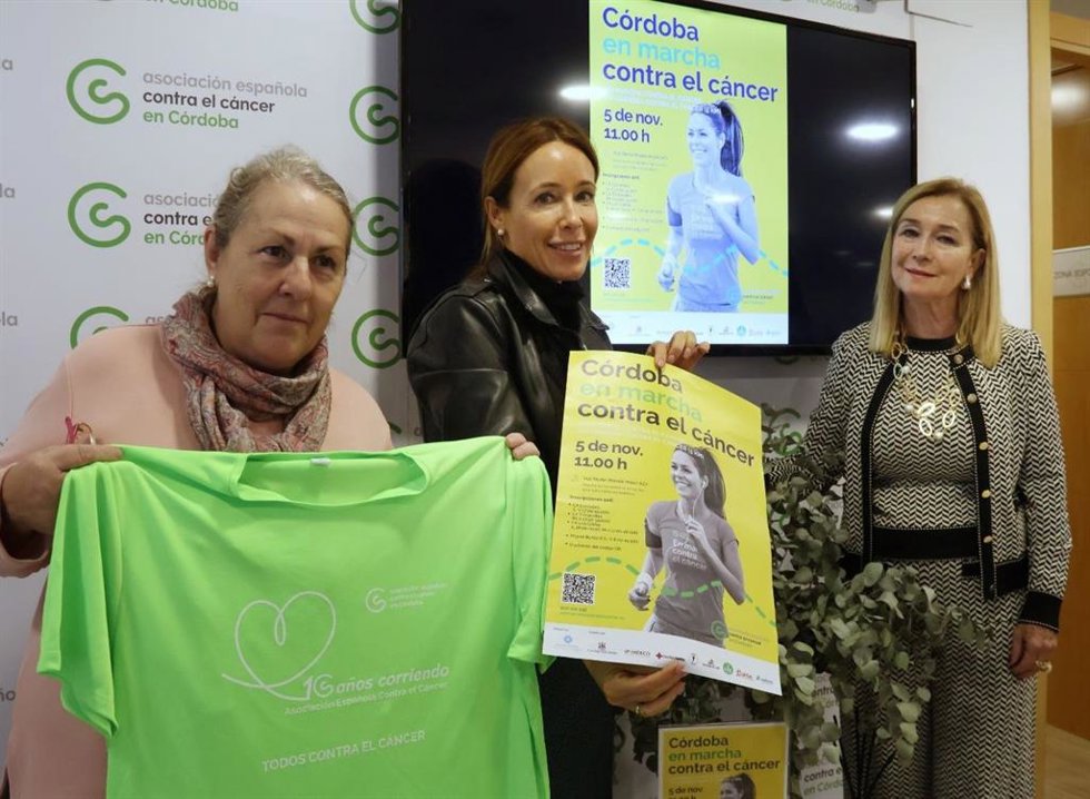 El Ayuntamiento de Córdoba se une a la Asociación Española contra el Cáncer en la XV Marcha y VII Carrera por la Vida.