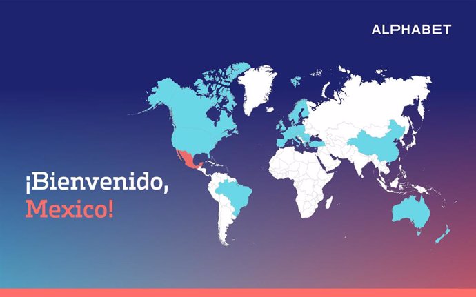 Alphabet operará en México, Nueva Zelanda y Australia y ya opera en 36 países.