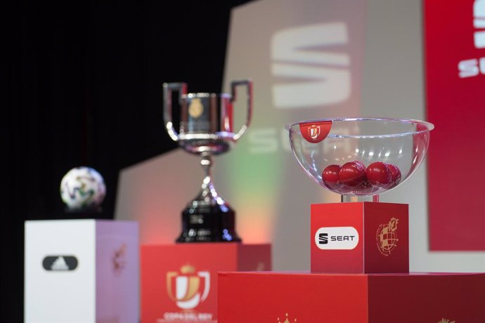 Archivo - Details Draw 1/4 of Final Copa del Rey at Ciudad del Futbol on January 26, 2020 in Madrid, Spain.