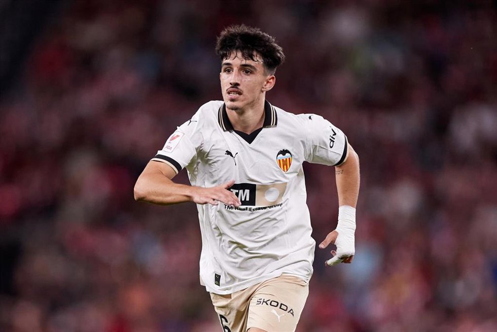 Diego López, en un partido con el Valencia CF.