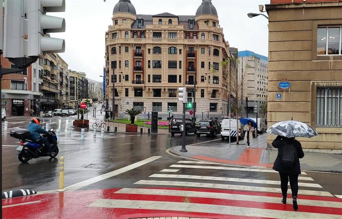 Archivo - Lluvia en Bilbao