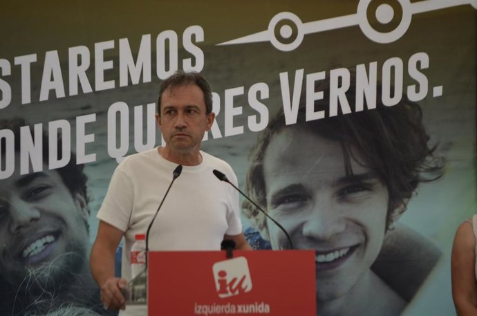 El coordinador general de IU de Asturias y consejero del Principado, Ovidio Zapico