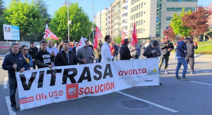 Archivo - Protesta de trabajadores de Vitrasa.