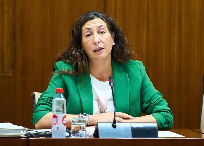 La consejera andaluza de Inclusión Social, Juventud, Familias e Igualdad, Loles López, comparece en comisión parlamentaria.