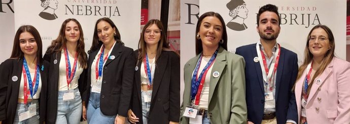 Los dos grupos de alumnos de la SAFA Écija que irán a la final del concurso nacional Jóvenes Más Humano.