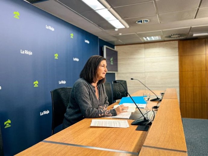 Cristina Salinas, en la rueda de prensa