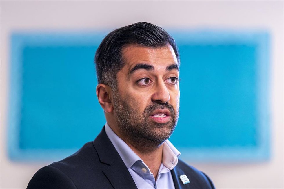 Archivo - El ministro principal de Escocia, Humza Yousaf.