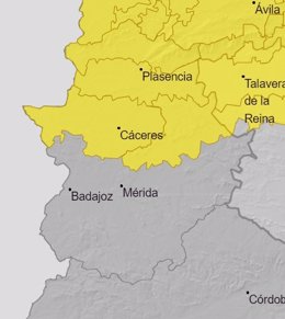 Alertas en Extremadura para el 4 de noviembre