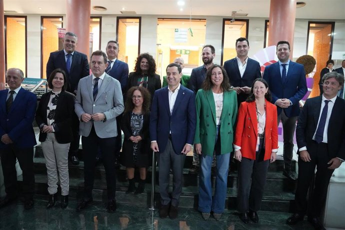 El presidente de la Junta de Andalucía, Juanma Moreno, ha presidido este viernes en Sevilla la reunión de coordinación con las entidades locales que componen el Comité Español de Representantes de Personas con Discapacidad en Andalucía (Cermi-A)