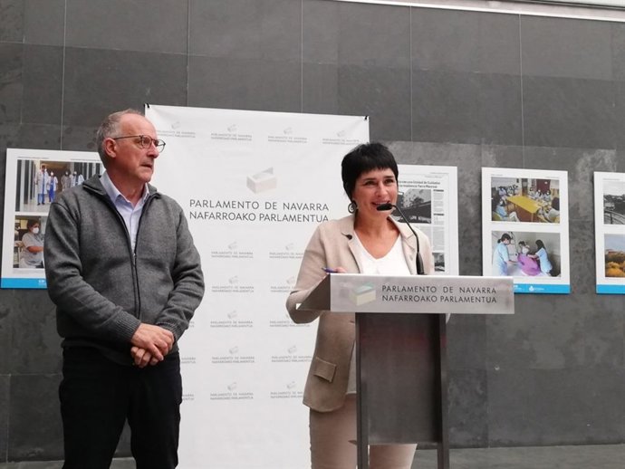 Adolfo Araiz y Laura Aznal, parlamentarios de EH Bildu.