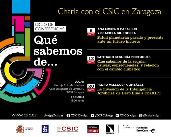 Programa del ciclo de conferencias '¿Qué sabemos de...?'.
