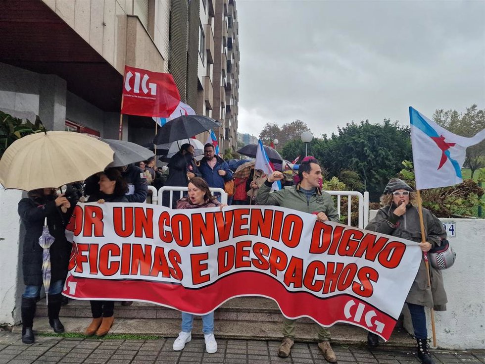 Imagen de la concentración de este viernes.