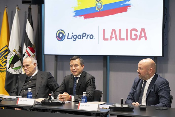 LaLiga recibe al presidente electo de la República del Ecuador