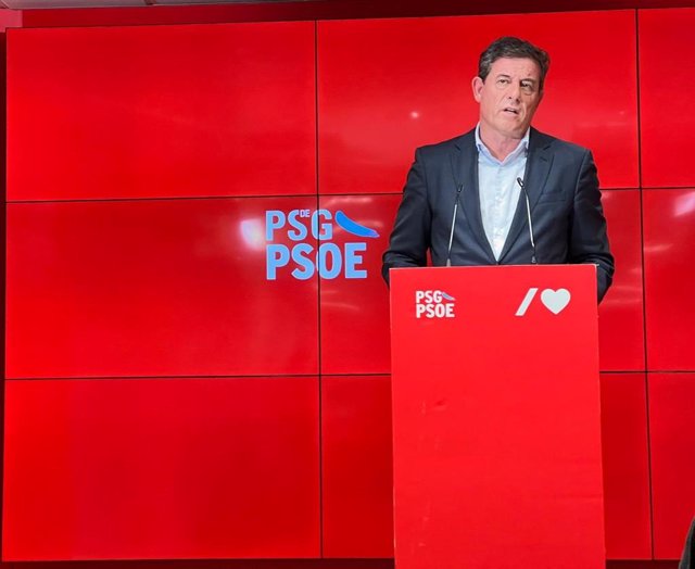 El candidato a la presidencia de la Xunta del PSdeG, José Ramón Gómez Besteiro