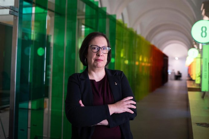 La presidenta de Barcelona Activa, Raquel Gil, posa para Europa Press, en el Convent de Sant Agustí - Barcelona Activa, a 31 de octubre de 2023, en Barcelona, Catalunya (España).