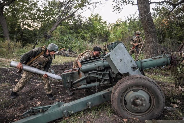 Archivo - Despliegue de militares ucranianos en la región de Donetsk