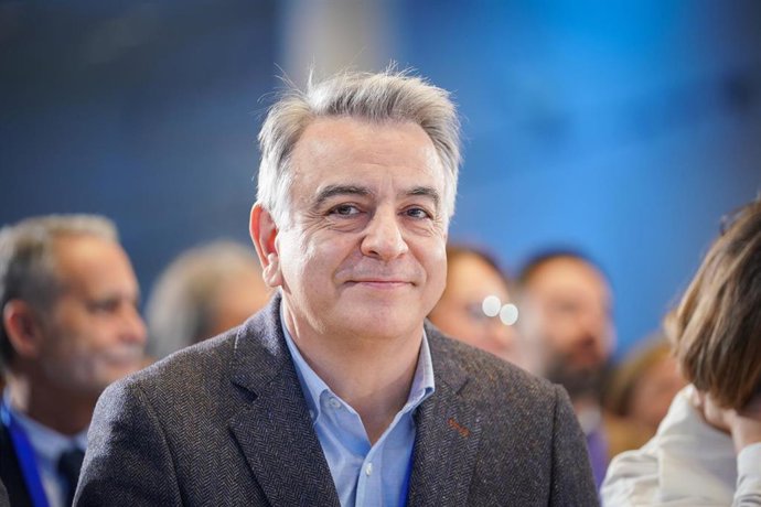 Javier de Andrés, durante un Congreso territorial extraordinario del PP vasco para elegir a su nuevo presidente