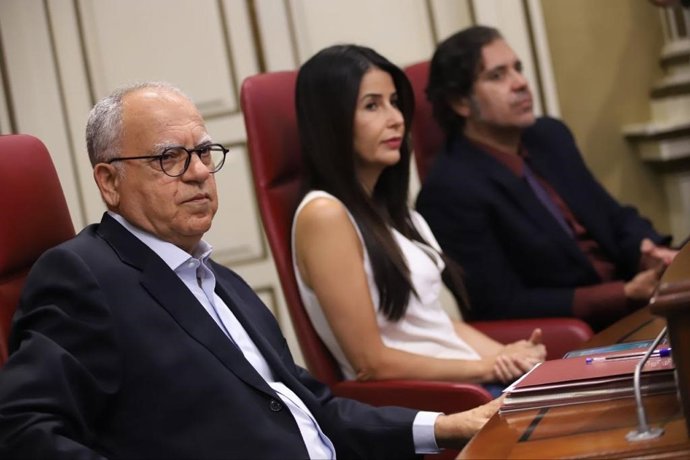 Archivo - Representantes de ASG en el Parlamento de Canarias