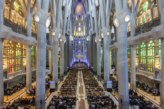 La Banda Municipal de Barcelona actúa en la Sagrada Familia