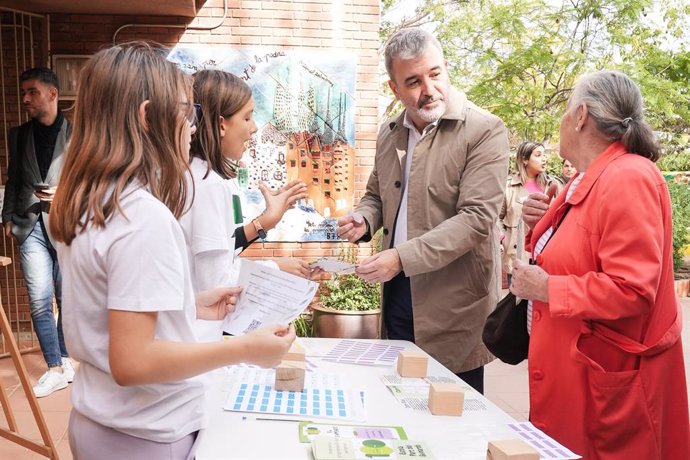Archivo - Arxivo - L'alcalde de Barcelona, Jaume Collboni, assisteix al centenari de l'Escola Parc del Guinardó de Barcelona