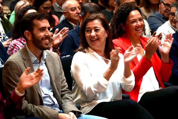 La presidenta del Congreso de los Diputados y secretaria general del PSIB-PSOE, Francina Armengol, en la apertura de la Asamblea de Regidores Socialistas de Mallorca