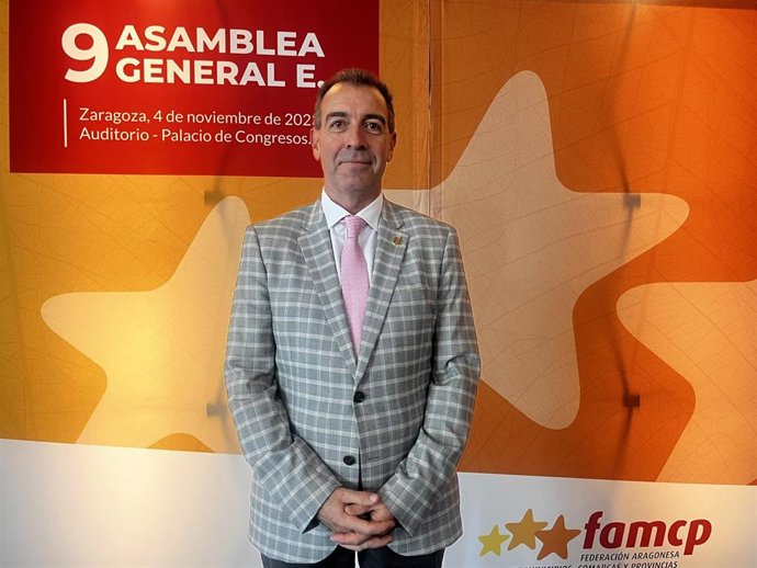 El alcalde de Belchite y presidente de la FAMCP, Carmelo Pérez.