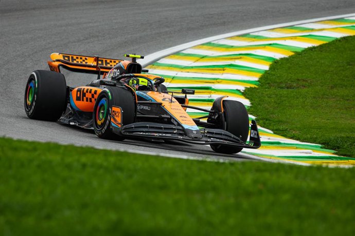 04 NORRIS Lando (gbr), McLaren F1 Team MCL60, action during the 2023 Formula 1 Rolex Grande Premio de Sao Paulo, 20th round of the 2023 Formula One World Championship from November 3 to 5, 2023 on the Autodromo José Carlos Pace, in Sao Paulo, Brazil - P