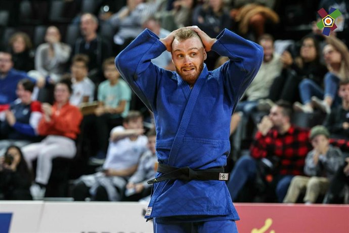 Salvador Cases, durante el Campeonato de Europa sénior.