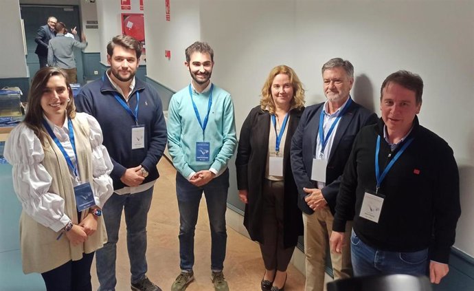 El secretario autonómico del PP de Castilla y León,Francisco, durante la clausura del X Congreso Provincial de Nuevas Generaciones en Burgos