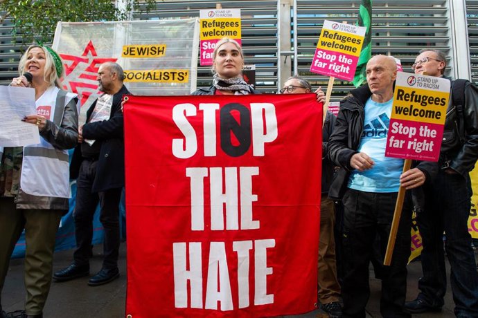 Manifestación contra la ministra del Interior de Reino Unido, Suella Braverman