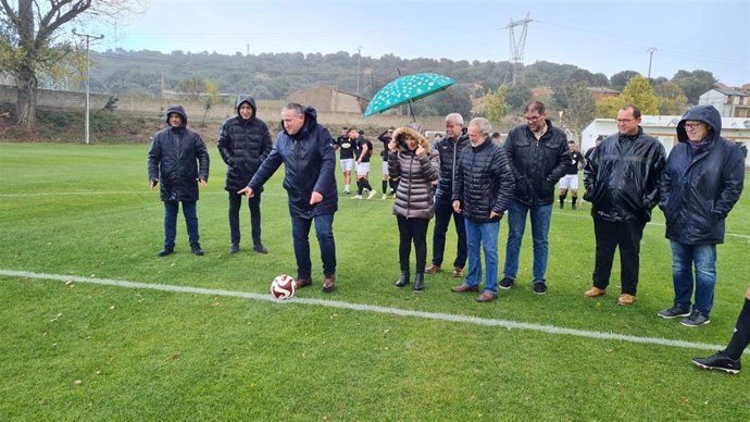 La Diputación de Zamora invierte 110.000 euros en el nuevo campo de fútbol Entrepuentes en Camarzana de Tera