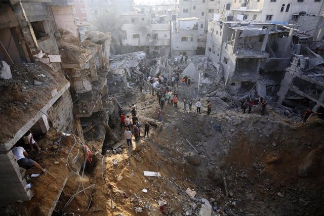 Campo de refugiados de Al-Maghazi, en  la Franja de Gaza. 