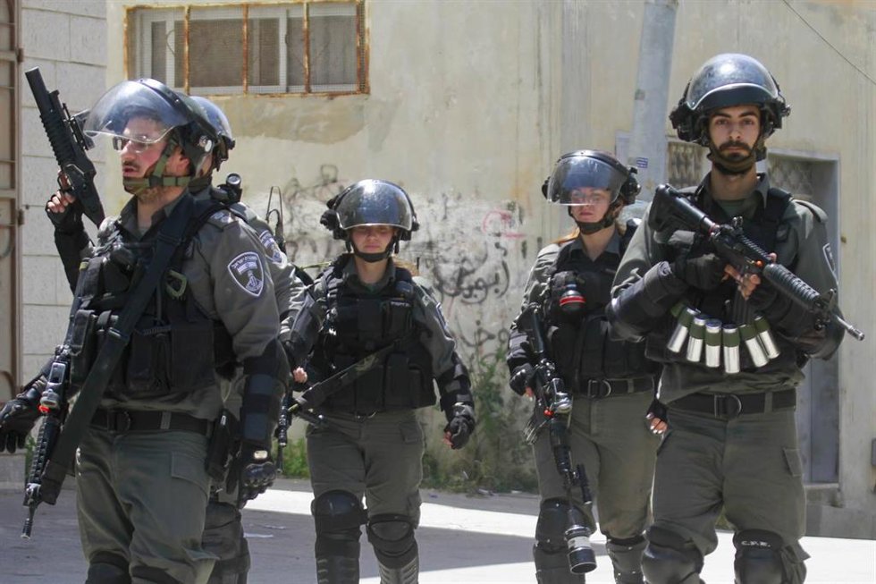 Militares israelíes en Tulkarem, en Cisjordania