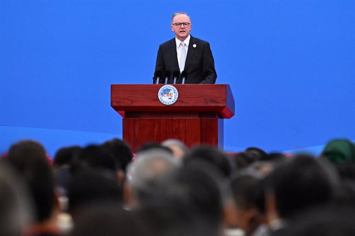 El primer ministro australiano, Anthony Albanese, en China