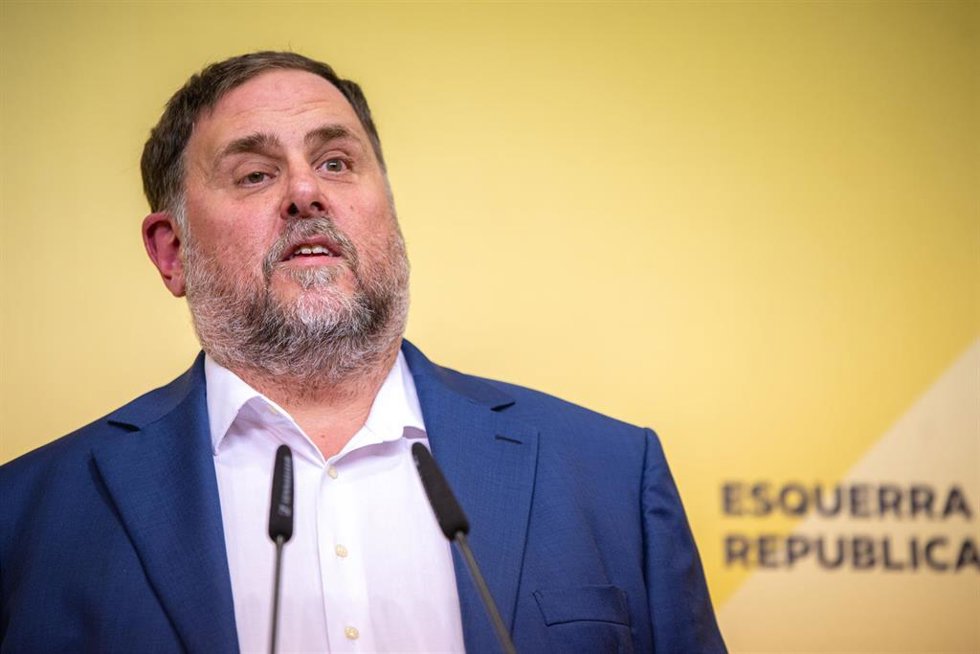 El presidente de ERC, Oriol Junqueras