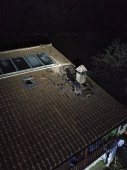 Incendio de una chimenea en una vivienda de Quintana de Toranzo (Corvera de Toranzo)
