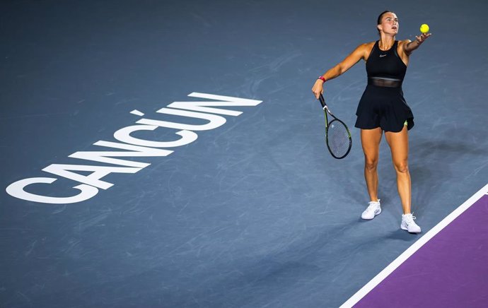 Aryna Sabalenka en las Finales de la WTA