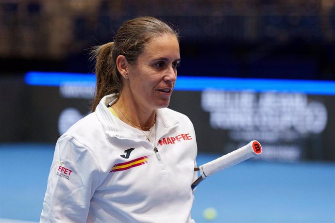 La capitana del equipo español de Billie Jean King Cup, Anabel Medina